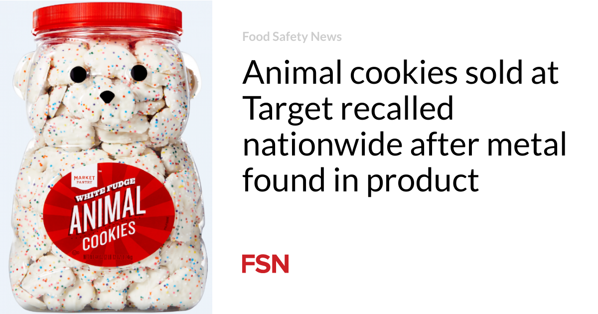 Animal cookies sold at Target recalled nationwide after metal found in product