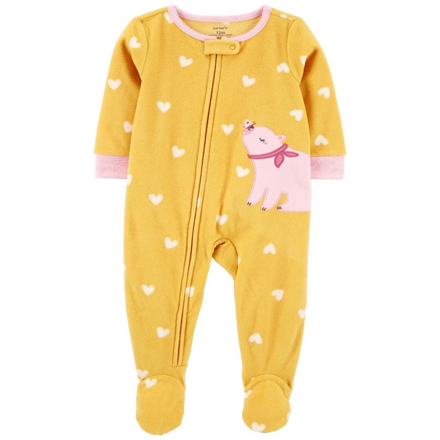 The William Carter Company Recalls Infant’s Yellow Footed Fleece Pajamas with Animal Graphic Due to Puncture and Laceration Hazards
